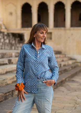 Blockprint Blouse (limited Edition)