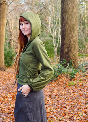 Hooded Vest Sweater Groen