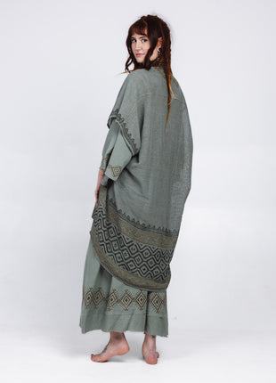 Nomad Chic poncho Jade Groen