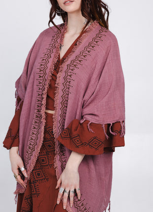 Terra Soul Kimono Oud Roze